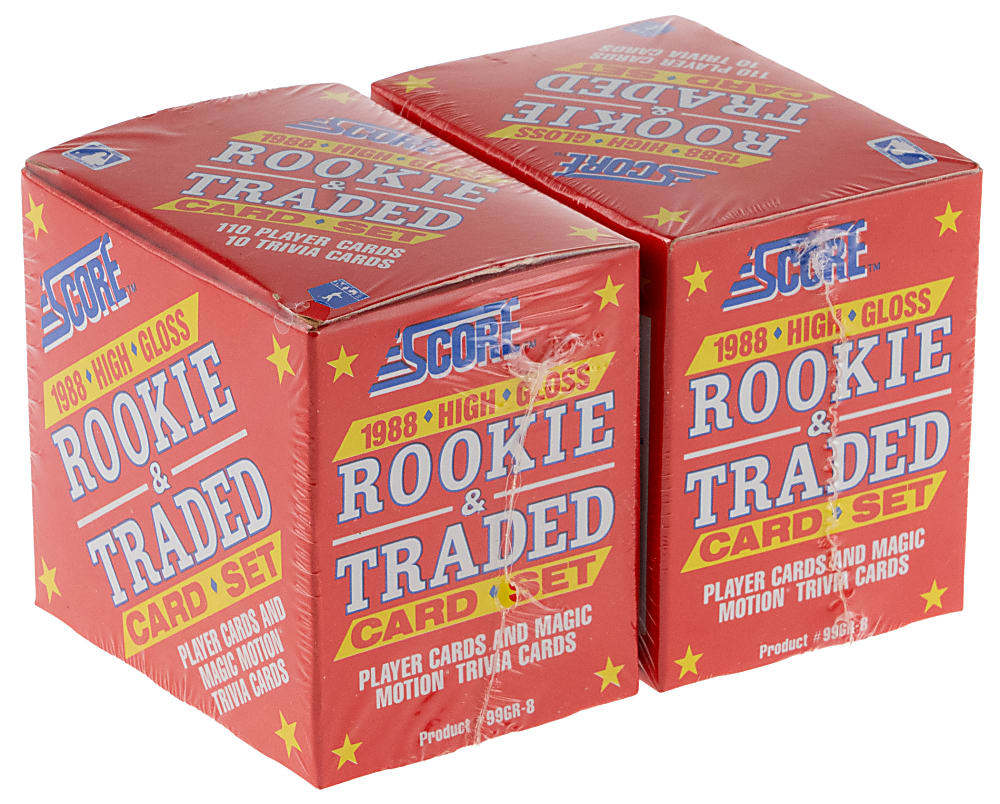 1988 Score Rookie & Traded Glossy Factory Sealed Complete Set Pair
