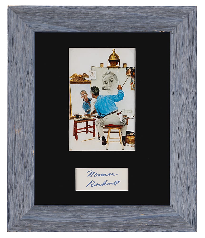 Normal Rockwell Cut Signature Framed Display