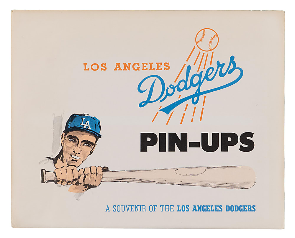 1963 Los Angeles Dodgers Pin-Ups Complete PSA Graded Set (10) with Original Envelope
