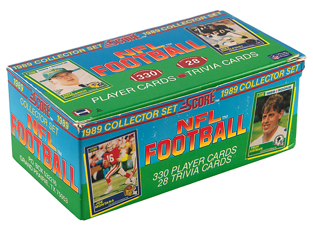 1989 Score Football Complete Set (330) in Original Factory Box
