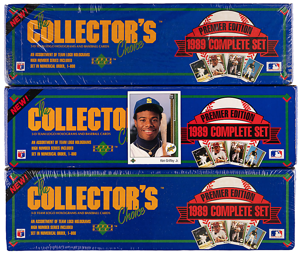 1989-1991 Upper Deck Factory Complete Sets (12) with (3) 1989 Examples