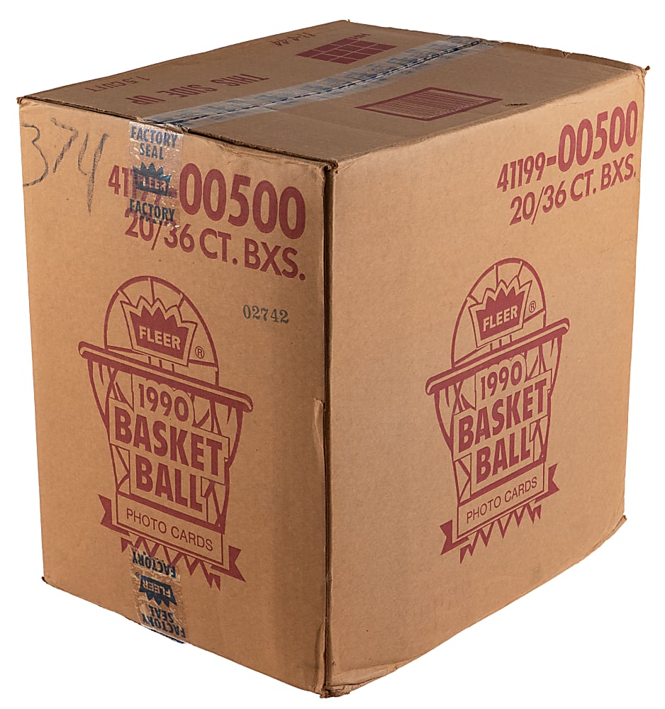 1990-1991 Fleer Basketball Sealed Wax Box Case (20/36 Count)