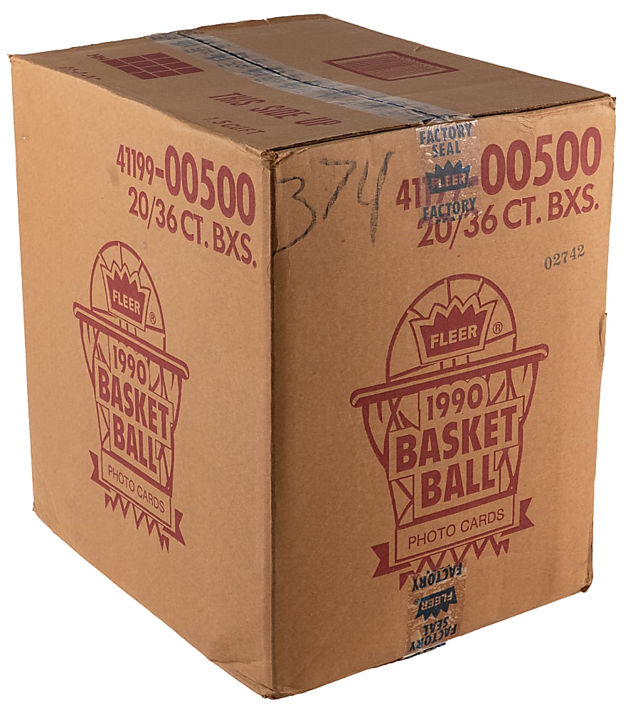 1990-1991 Fleer Basketball Sealed Wax Box Case (20/36 Count)
