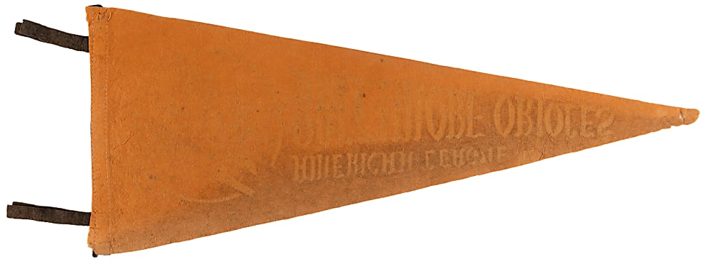 1954 Baltimore Orioles Inaugural Season Pennant - Extremely Rare