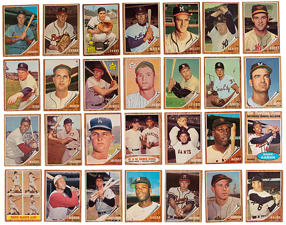1962 Topps Complete Set (598) Plus (12) Variations with (13) PSA Graded