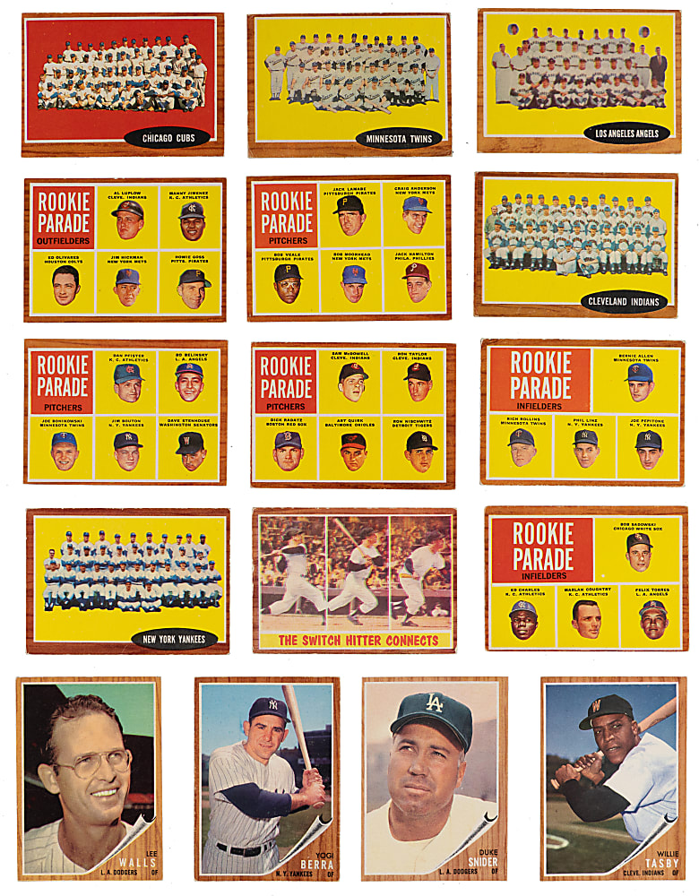 1962 Topps Complete Set (598) Plus (12) Variations with (13) PSA Graded