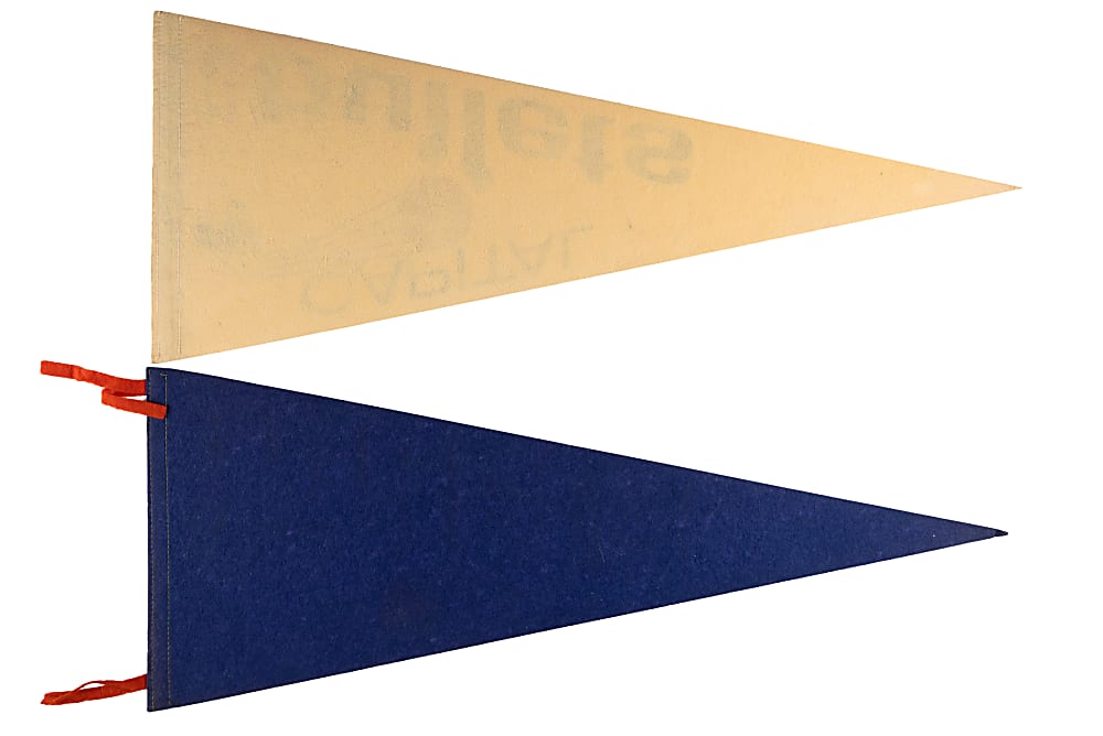 Circa 1940s-1970s Baltimore, Capital & Washington Bullets Pennants (5) with Rare ABL/BAA Style Example