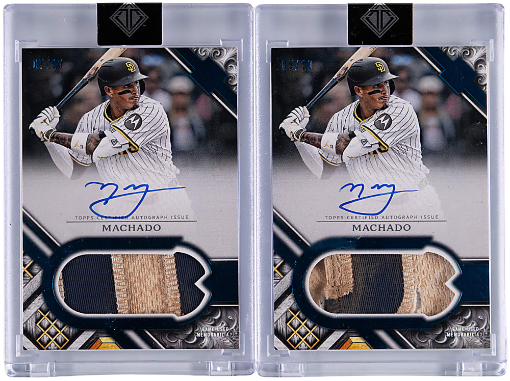 2025 Topps Transcendent Manny Machado Autographed Patch Pair - Both #/10