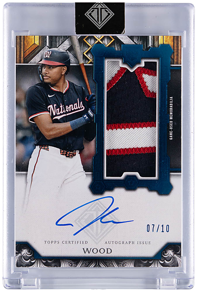 2025 Topps Transcendent James Wood Rookie Showcase Patch Autograph Variation #/10