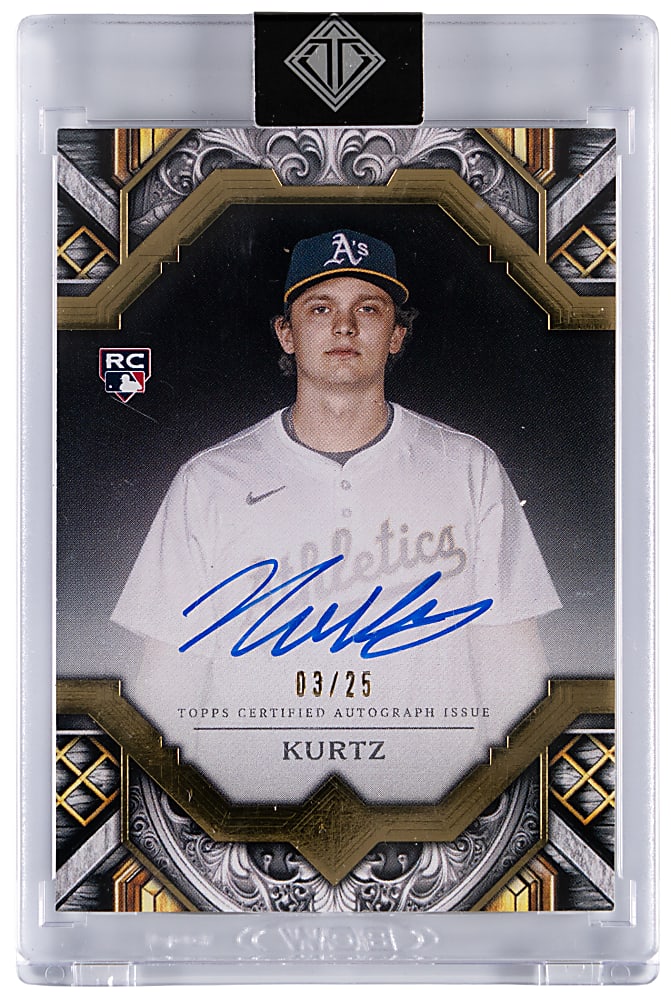 2025 Topps Transcendent Nick Kurtz Autograph Rookie #/25