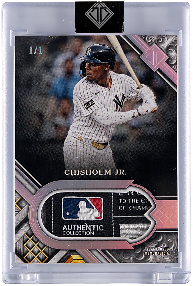 2025 Topps Transcendent Jazz Chisholm #1/1 Patch Laundry Tag