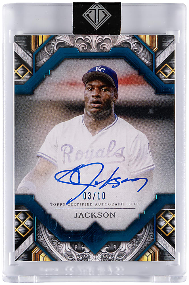 2025 Topps Transcendent Bo Jackson Teal Autograph #/10