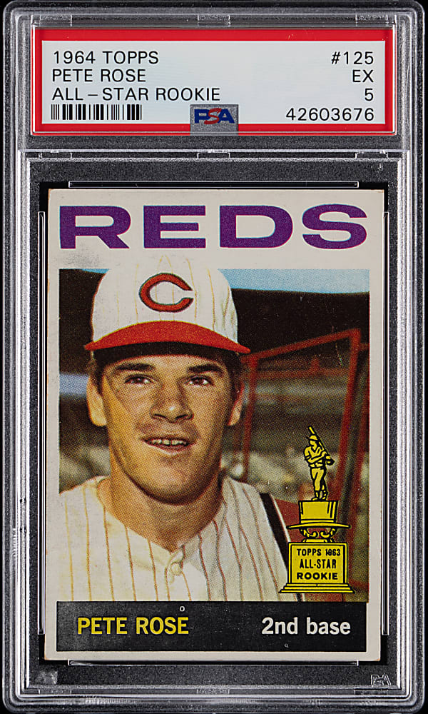 1964 Topps #125 Pete Rose All-Star Rookie PSA EX 5
