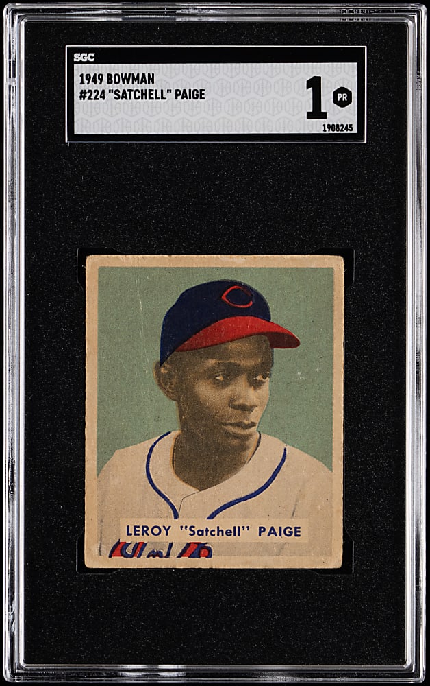 1949 Bowman #224 Satchel Paige Rookie High Number SGC POOR 1