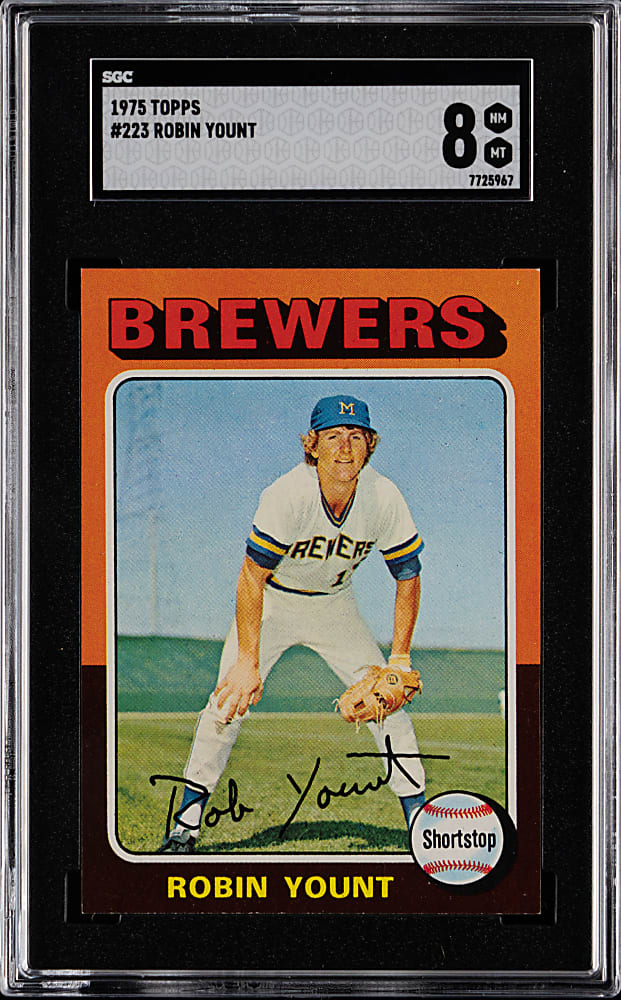 1975 Topps #223 Robin Yount SGC NM/MT 8