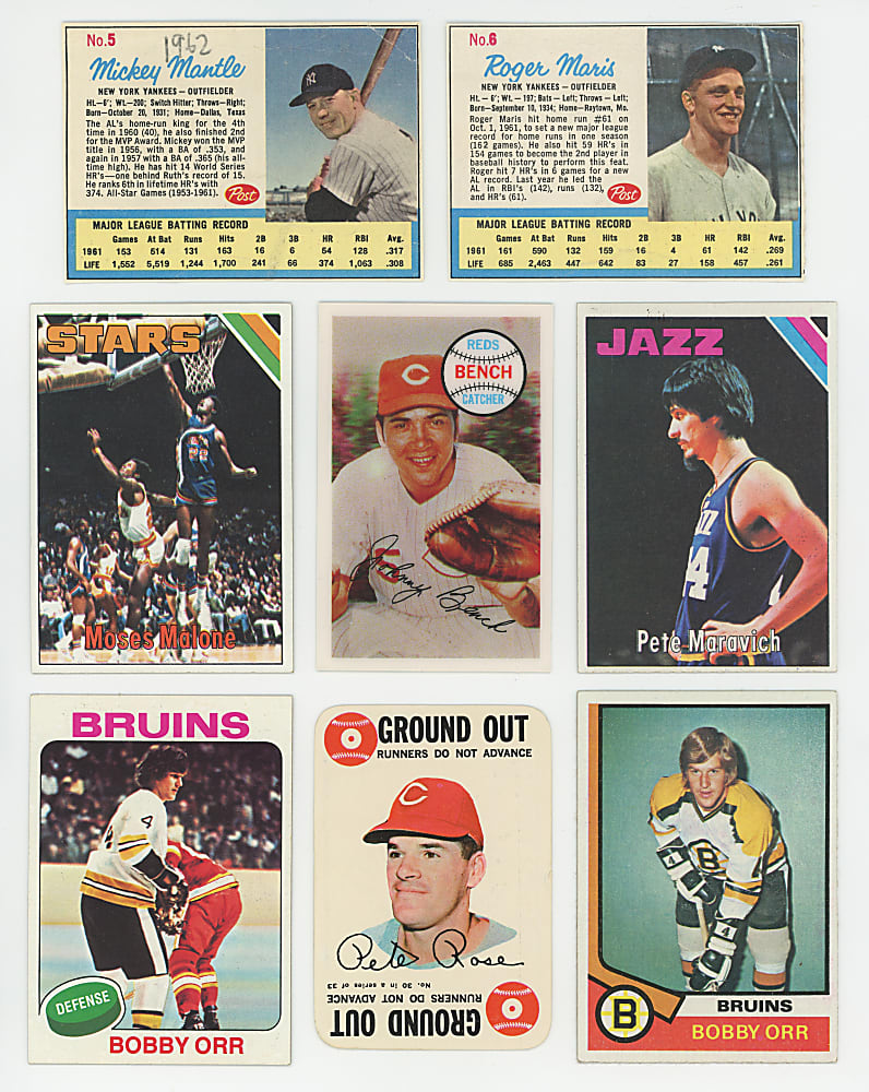 1962-1976 Multi-Sport Singles Collection (700+) with (100+) Hall of Famers