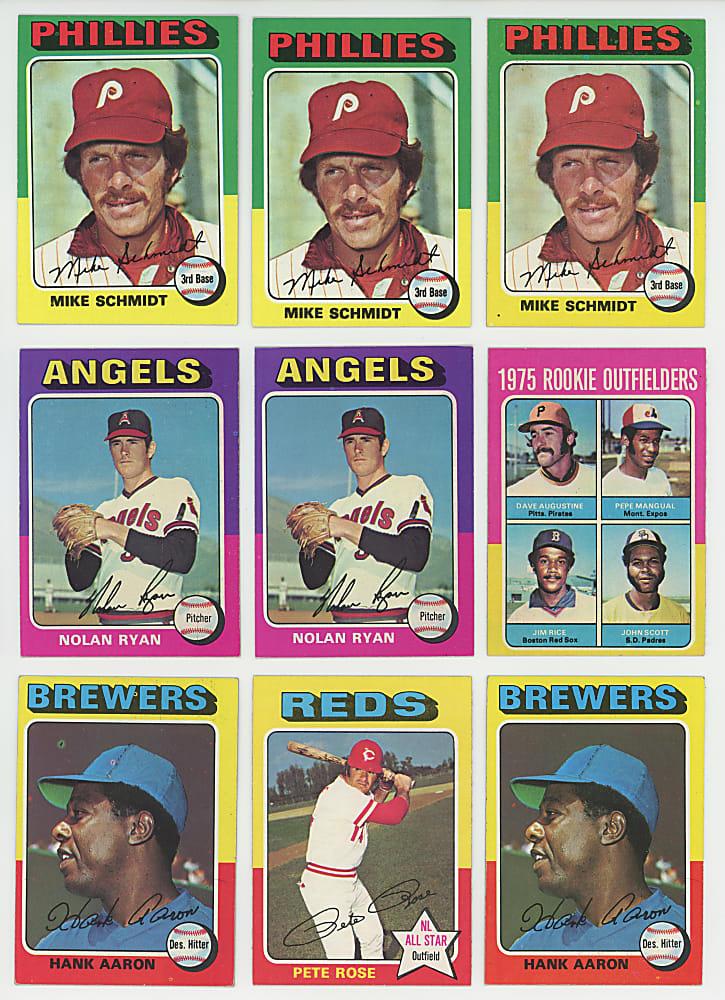 1975 Topps Collection (925+) with (110+) Hall of Famers