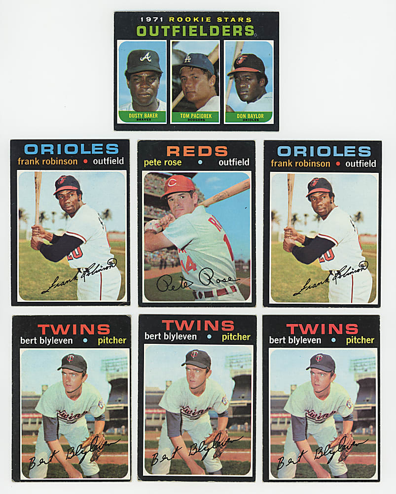 1971 Topps Collection (600) with (115+) High Numbers & (65+) Hall of Famers