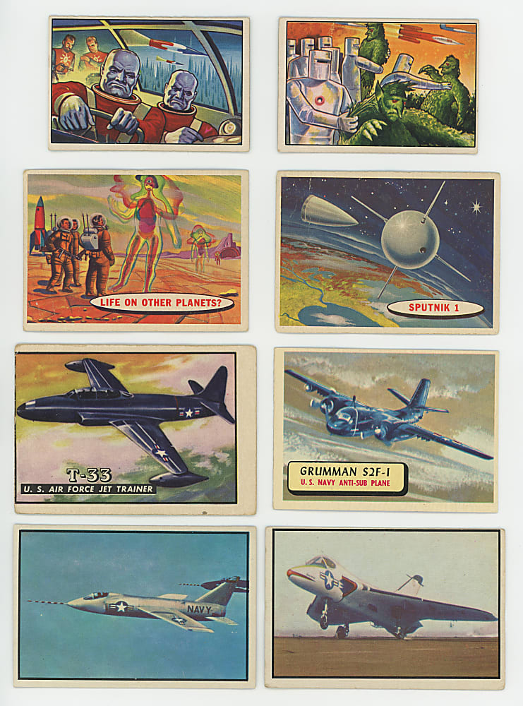 1951-1957 Topps & Bowman Military and Aviation Non-Sport Collection (350+) with Near Complete Set