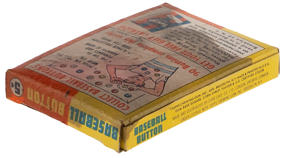 1956 Topps Baseball Pins Ted Williams Box