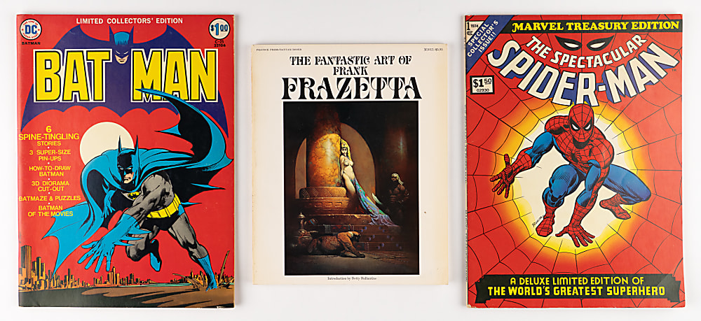 1965-2013 Oddball Horror/Monster Comic Book Collection (60+) with Oversized, Magazines, Books & 1966 Superman Card Game