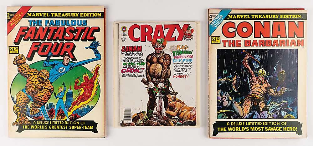 1965-2013 Oddball Horror/Monster Comic Book Collection (60+) with Oversized, Magazines, Books & 1966 Superman Card Game