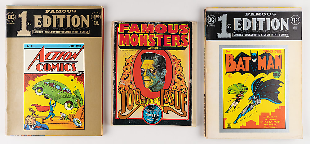 1965-2013 Oddball Horror/Monster Comic Book Collection (60+) with Oversized, Magazines, Books & 1966 Superman Card Game