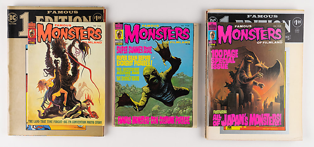 1965-2013 Oddball Horror/Monster Comic Book Collection (60+) with Oversized, Magazines, Books & 1966 Superman Card Game