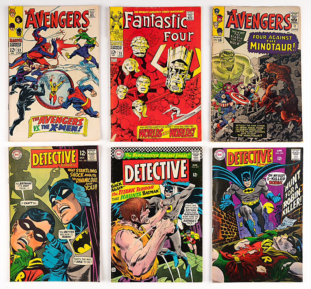 1960s Marvel/DC Super-Hero Comic Books (23) with Avengers & Batman