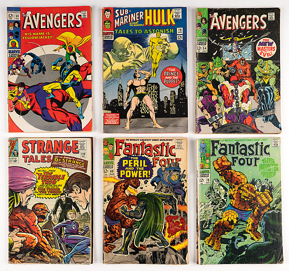 1960s Marvel/DC Super-Hero Comic Books (23) with Avengers & Batman