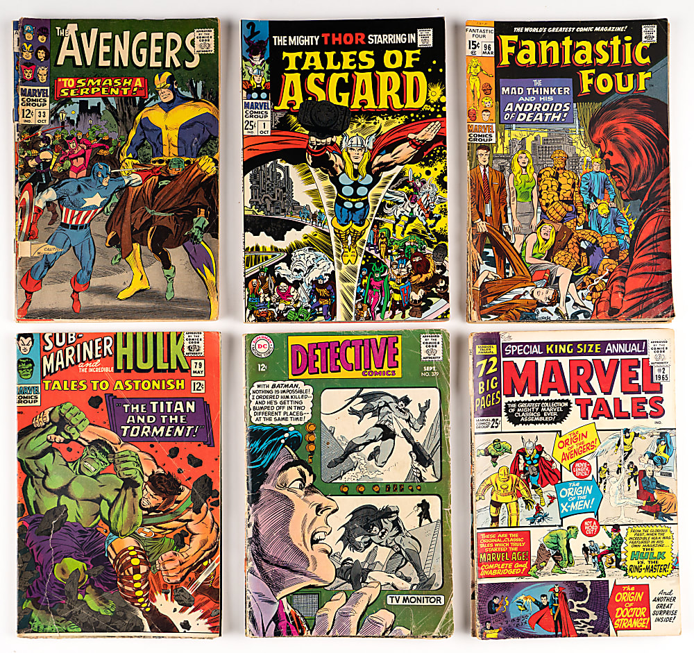 1960s Marvel/DC Super-Hero Comic Books (23) with Avengers & Batman