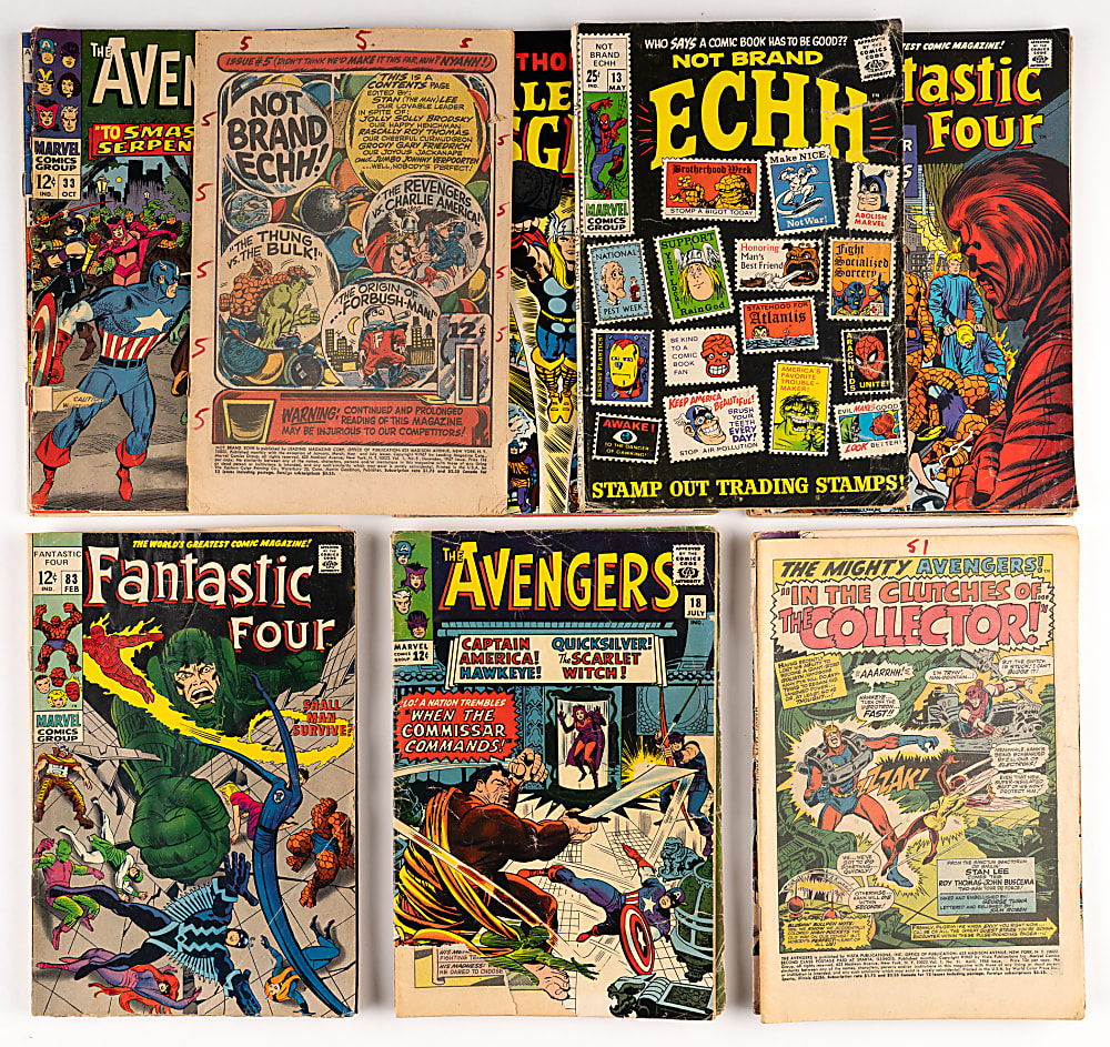 1960s Marvel/DC Super-Hero Comic Books (23) with Avengers & Batman