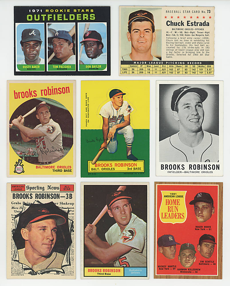 1954-1976 Baltimore Orioles Collection (343) with (65+) Hall of Famers - Loaded & Clean!