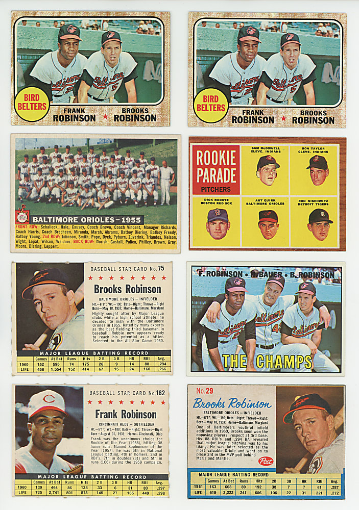 1954-1976 Baltimore Orioles Collection (343) with (65+) Hall of Famers - Loaded & Clean!