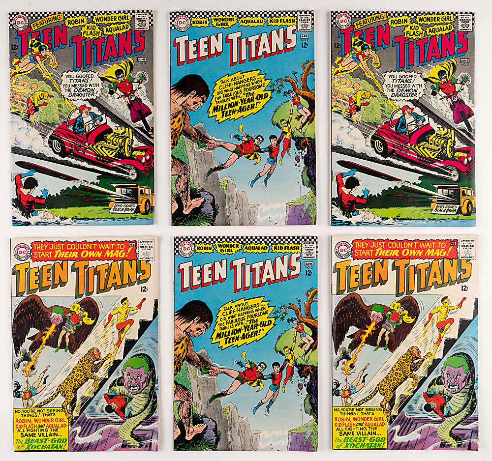 1966-1973 DC Comics Teen Titans #1-43 Complete Run (43) & (4) Duplicates with Extra #1, #2, #3, #4