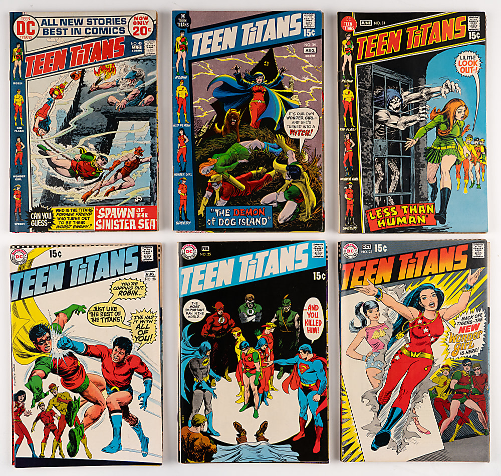 1966-1973 DC Comics Teen Titans #1-43 Complete Run (43) & (4) Duplicates with Extra #1, #2, #3, #4