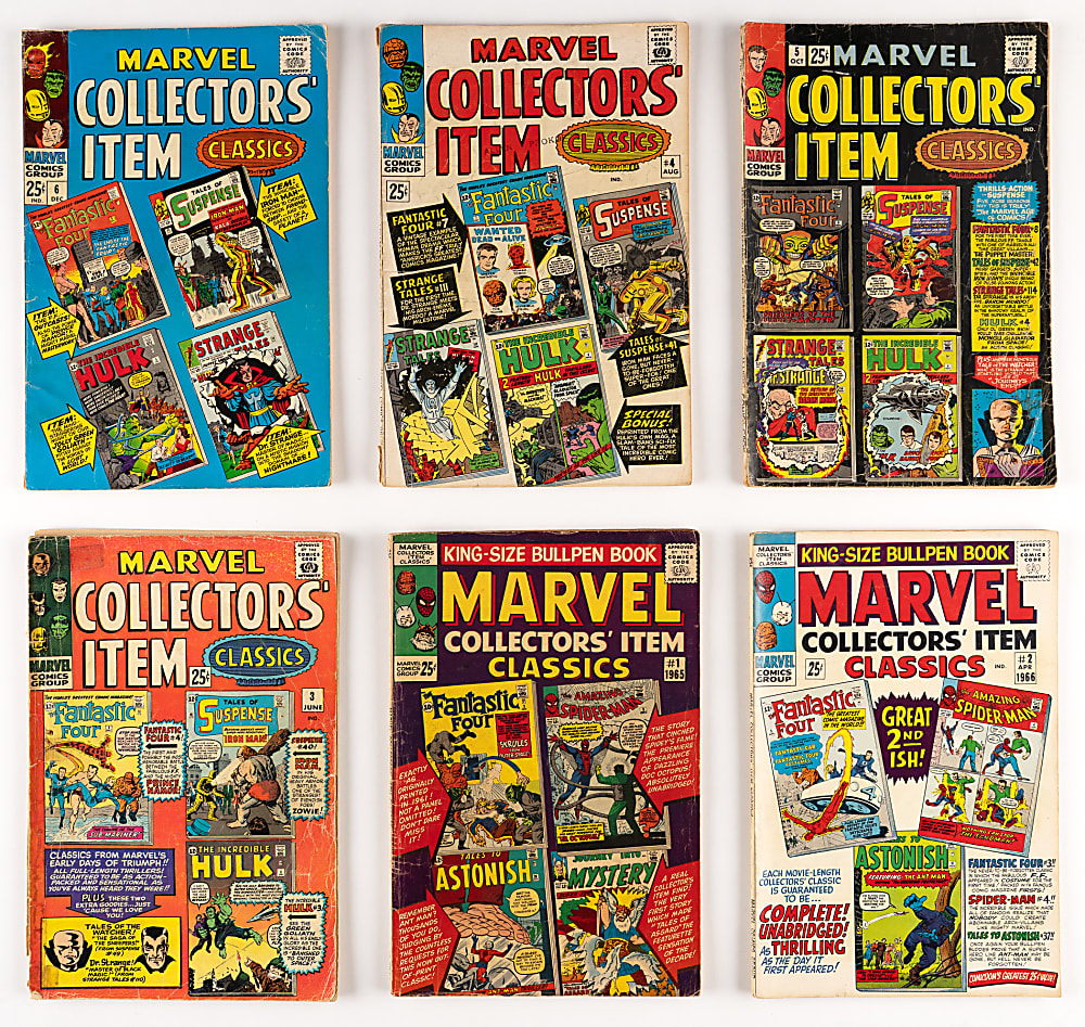 1965-1974 Marvel Collectors' Item Classics/Greatest Comics #1-55 Complete (55)