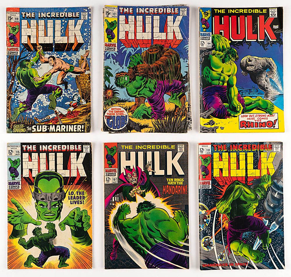 1968-1975 Marvel Incredible Hulk #102-192 Near Complete Run (87/91) Plus First (4) Annuals