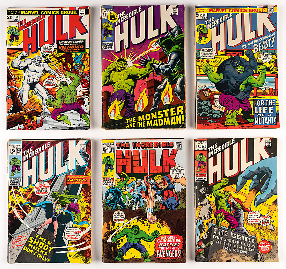 1968-1975 Marvel Incredible Hulk #102-192 Near Complete Run (87/91) Plus First (4) Annuals