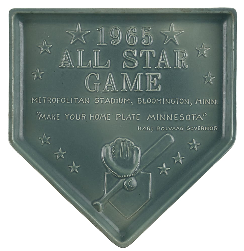 1965 MLB All-Star Game Commemorative Souvenir Plate