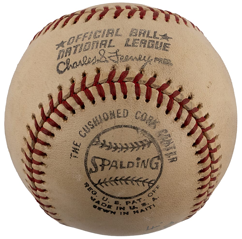 June 23, 1975 Willie McCovey Career Home Run #443 Baseball with Letter of Provenance