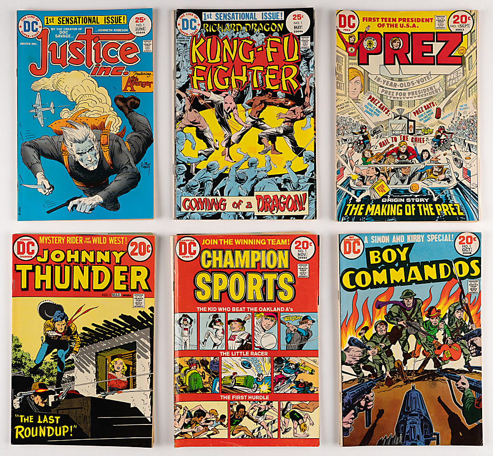 1970s DC Comic Book Treasure Chest Bundle (82) with Joker #1, SHAZAM #1, OMAC #1, Kamandi #1 & Secret Origins #1