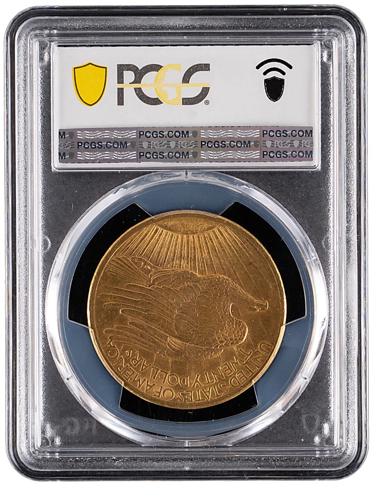 1907 $20 Saint-Gaudens Double Eagle Gold Coin - PCGS MS63