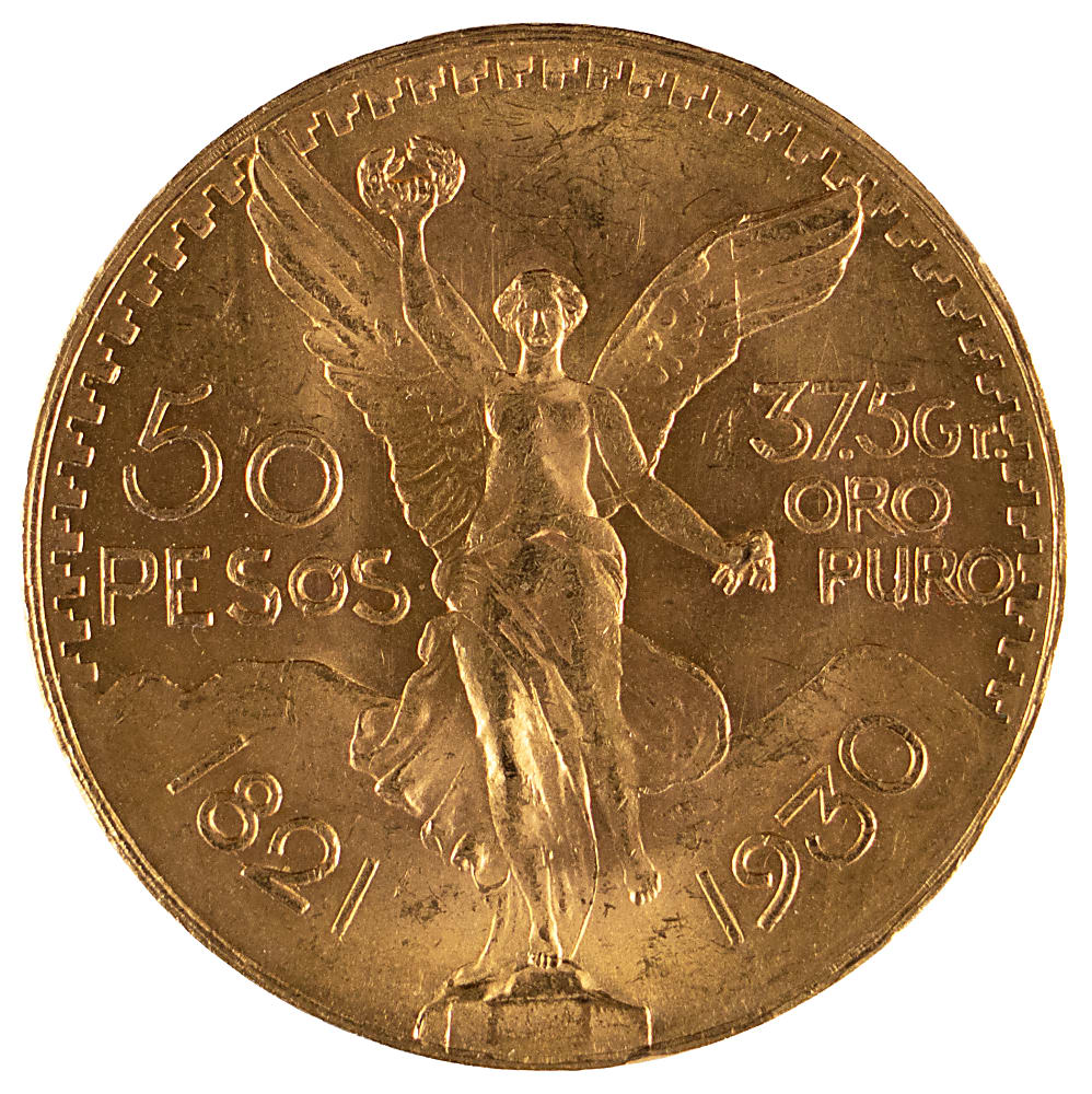 1930 Mexico 50 Peso Gold Coin