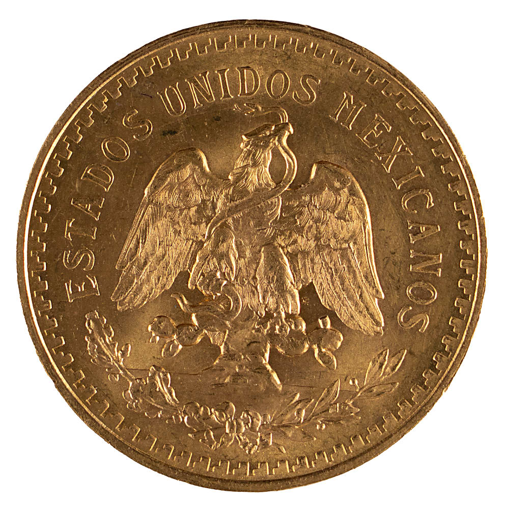 1930 Mexico 50 Peso Gold Coin