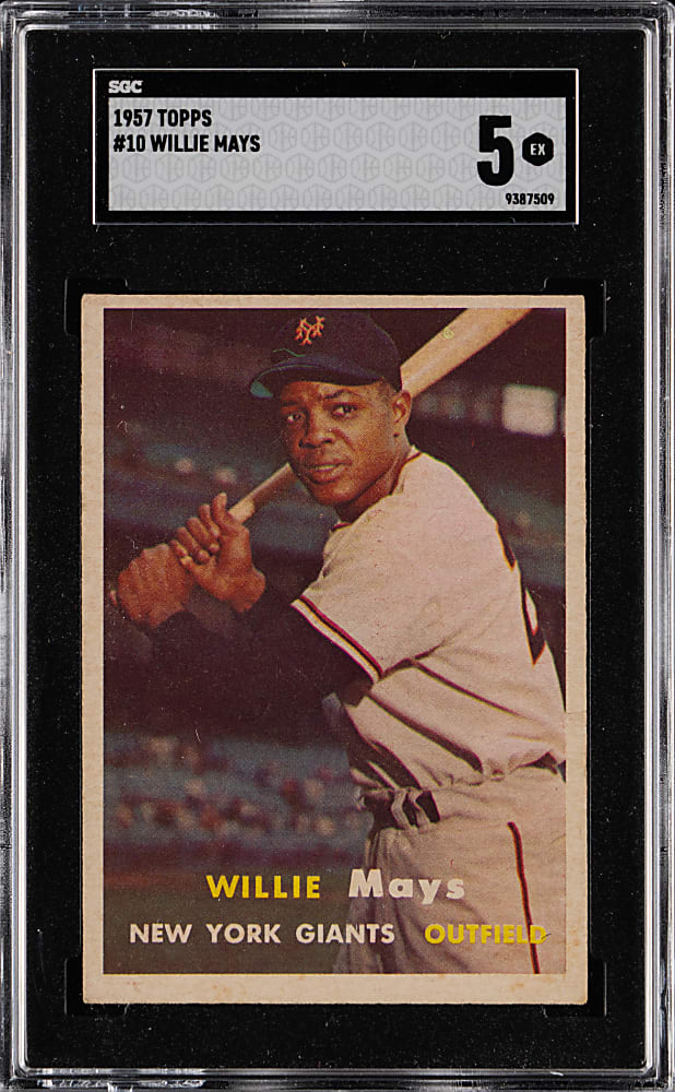 1957 Topps #10 Willie Mays SGC EX 5