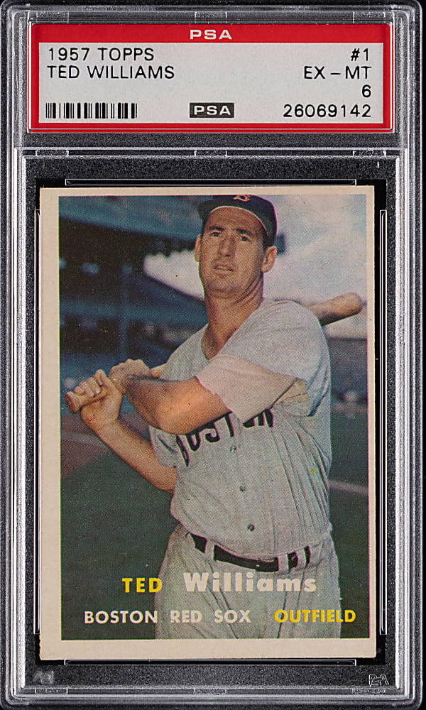 1957 Topps #1 Ted Williams PSA EX-MT 6