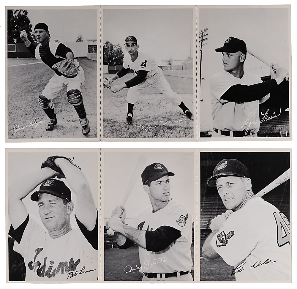 1957 Sohio Cleveland Indians Uncut Set with Roger Maris Rookie