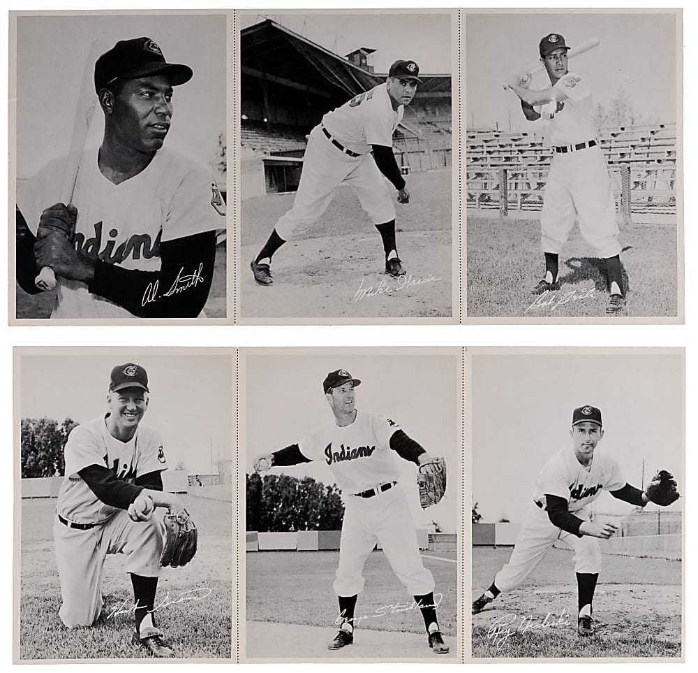 1957 Sohio Cleveland Indians Uncut Set with Roger Maris Rookie