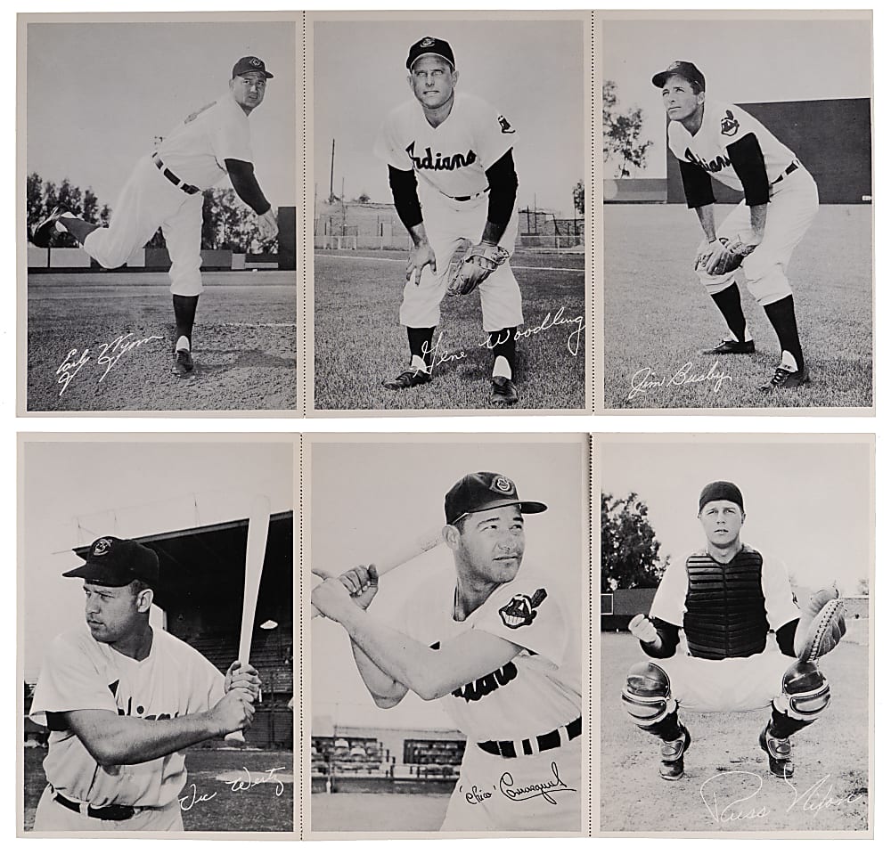 1957 Sohio Cleveland Indians Uncut Set with Roger Maris Rookie